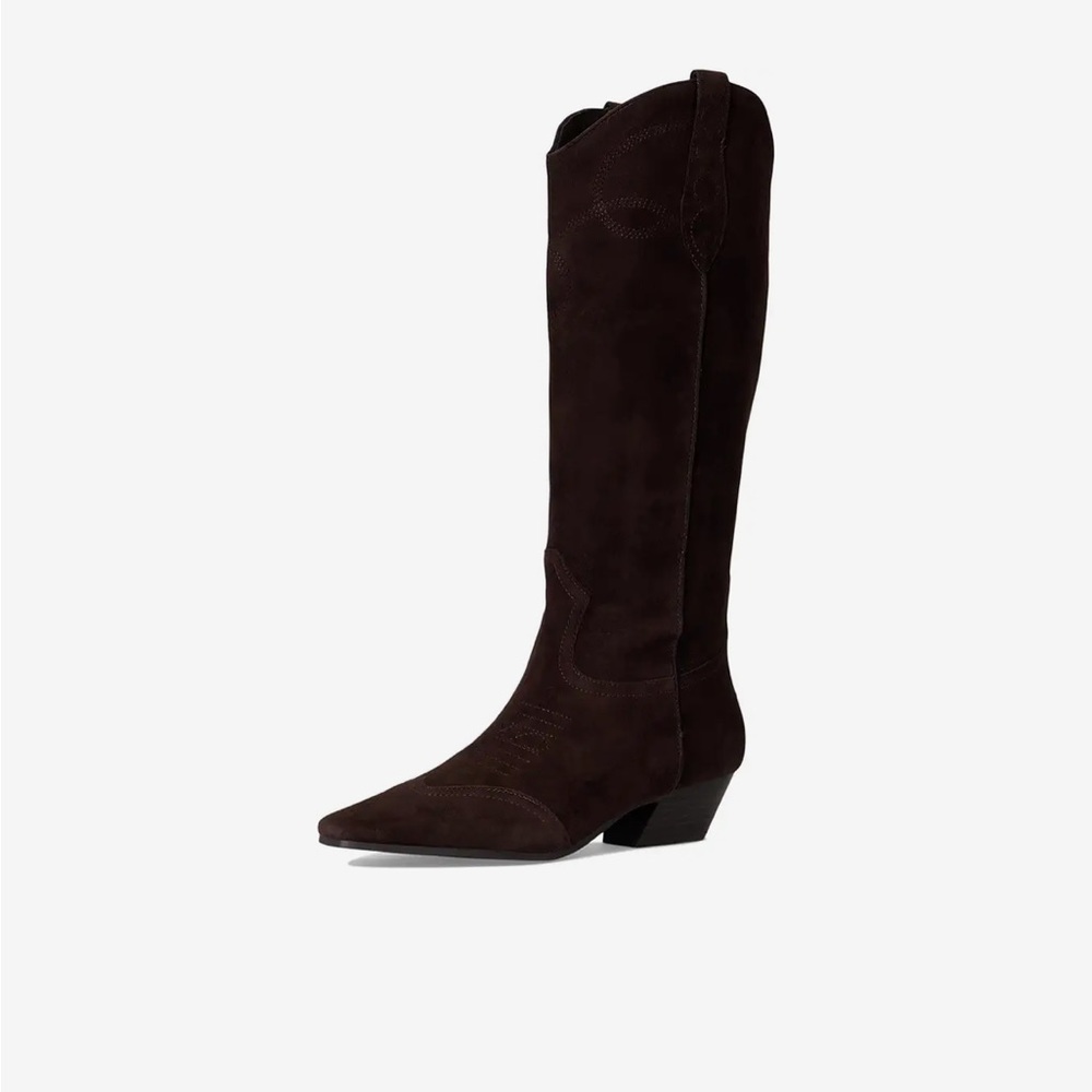 Steve Madden Brown Heeled Boots Suede Ankle